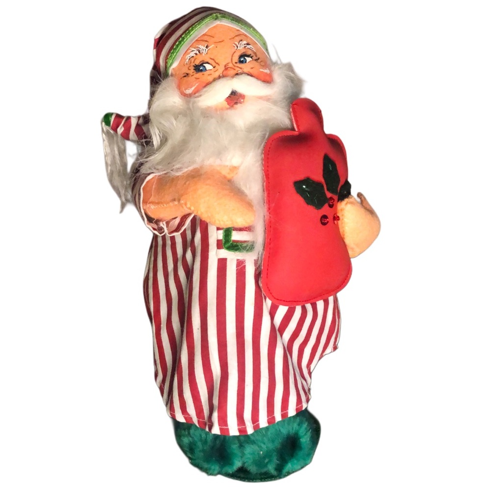 Annalee Original Vintage 13” Hand-painted Hungover Santa Doll